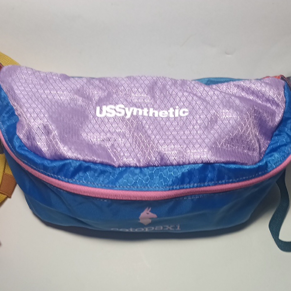 Cotopaxi Colorful Fanny Pack with Blue and Purple - Picture 2 of 11